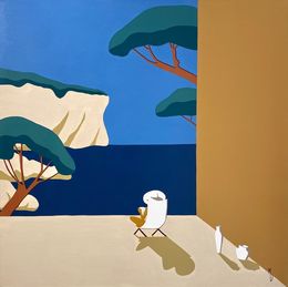 Peinture, Anse Méjean, Toulon, Marie Deforche