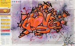 Painting, Love sur Berlin, Lady K