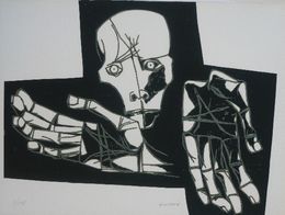 Print, Las manos desoladas variante, Oswaldo Guayasamin