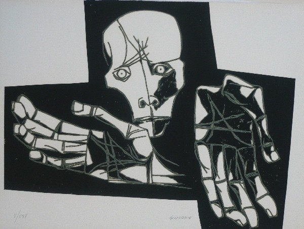 Oswaldo Guayasamin, Las manos desoladas variante Oswaldo Guayasamin, Las manos desoladas variante