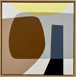 Peinture, Black brown in yellow grey, Timothée Bocage