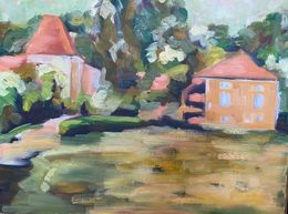 Gemälde, Paysage Lot, Michel Jamet