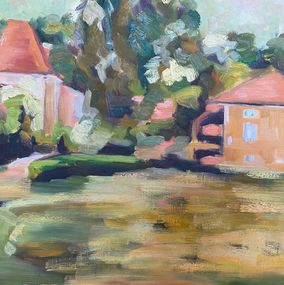 Gemälde, Paysage Lot, Michel Jamet