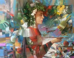 Painting, Woman artist, Anatoly Tarabanov