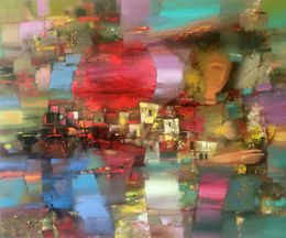 Painting, Red sun, Anatoly Tarabanov