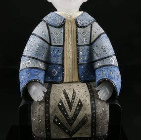 Sculpture, Blue Girl, Vivian Wang