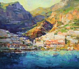 Peinture, Magnificent Amalfi Coast, Serhii Cherniakovskyi