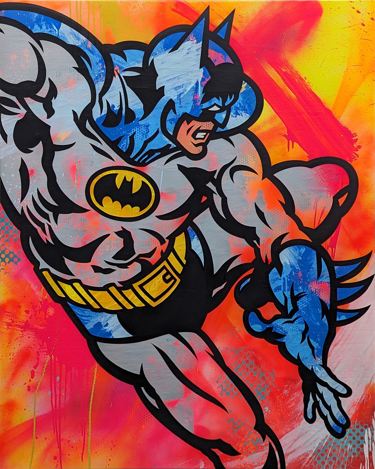 Seen, Bat-Man (huge original painting) Seen, Bat-Man (huge original painting)