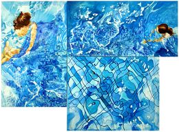 Painting, Composition I (Polyptyque), Maude Ovize