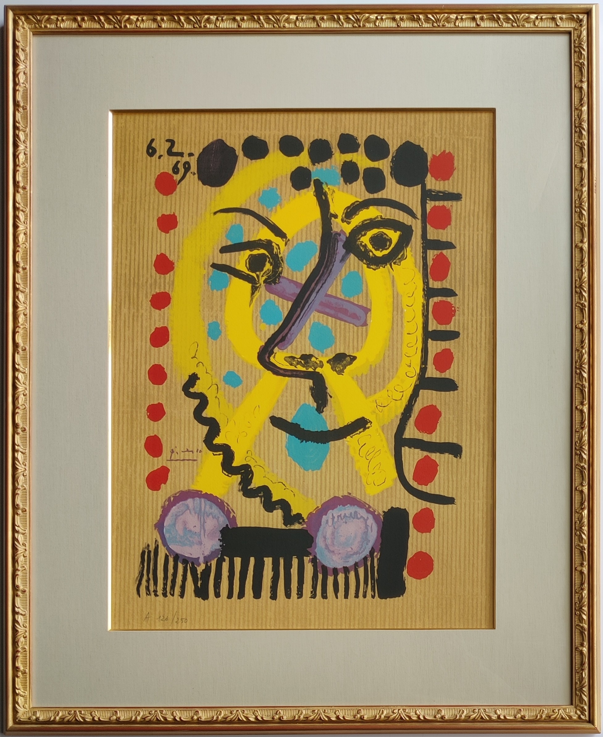 Pablo Picasso, One plate, from Les Portraits Imaginaires (after Pablo Picasso) Pablo Picasso, One plate, from Les Portraits Imaginaires (after Pablo Picasso)
