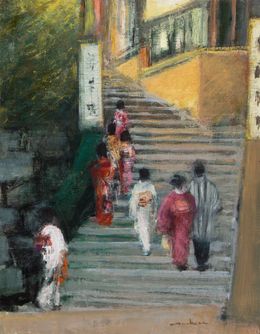 Gemälde, L’escalier, Dominique Andrier