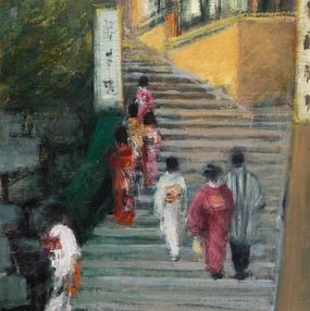 Gemälde, L’escalier, Dominique Andrier