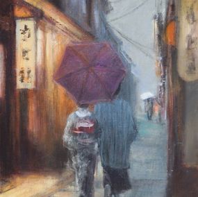 Painting, Jour de pluie, Dominique Andrier