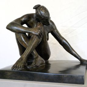 Sculpture, Femme assise, Benjamin Georgeaud