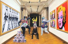 Peinture, Nikki and Andy meet Saint Phalle and Warhol 3, Gully