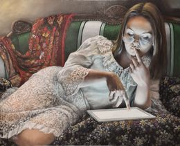 Gemälde, Le doigt de l'ange, Frank Efka