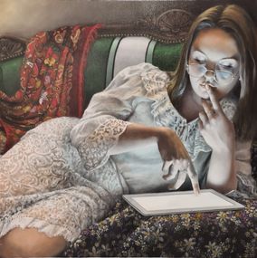 Peinture, Le doigt de l'ange, Frank Efka