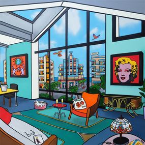 Painting, Palm Beach, Fred Alione