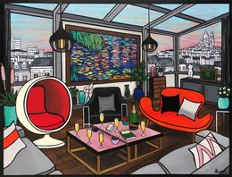 Painting, Weekend à Giverny, Fred Alione