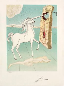 Drucke, The Agony of Love (The Unicorn), Salvador Dali