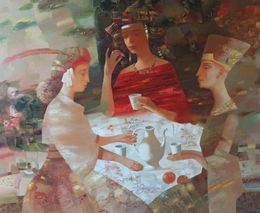 Painting, Tea party, Anatoly Tarabanov