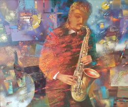 Painting, Night blues, Anatoly Tarabanov