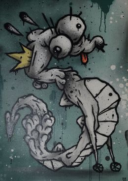 Gemälde, Sirène à roulettes, Lksir