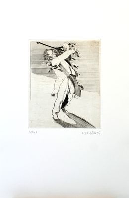 Drucke, Legato, gravure originale, Claude Weisbuch