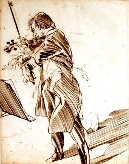 Drucke, La partition déchirée, gravure originale, Claude Weisbuch