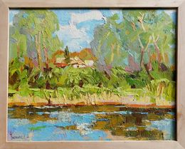 Gemälde, Above the pond, Ivanyuk Oleksiy