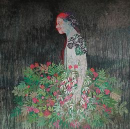 Painting, Fragile souvenir XIV, Cécile Duchêne-Malissin