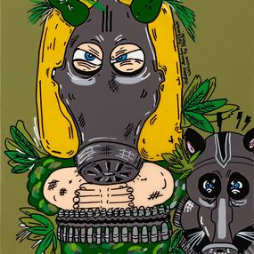 Gemälde, Little Warrior Girl, Nolwenn Samson