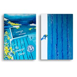 Gemälde, Bondi: Swimming and Surfing in Harmony, Alexandra Beshko