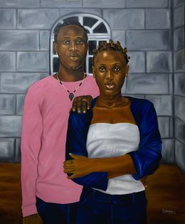 Gemälde, We Belong Together, Franklin Ndibam