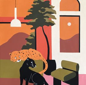 Painting, Two Souls, One Space, Mariah Birsak