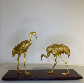 Sculpture, Grues du Japon, Guy Lioult