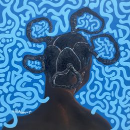 Painting, Identity 3, Oluwafemi Akanmu