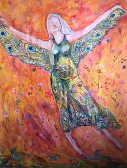 Painting, Free and Blooming - Wings of Freedom, Tetiana Pchelnykova