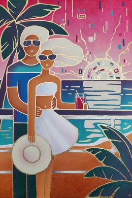 Painting, Meeting the sunset, Yulia Belasla