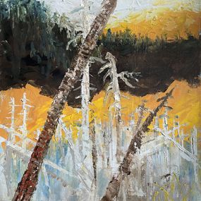 Gemälde, Sunset in the marshes, Mariam Qureshi