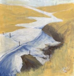 Gemälde, Fields of gold without disruption, Mariam Qureshi