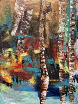 Painting, Chromatic Fall, Mariam Qureshi