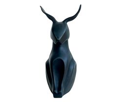 Sculpture, Matte Black Antelope, Dervis Akdemir