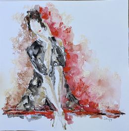 Painting, Red lips, Isabelle Hirtzig