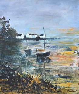Gemälde, Souvenir of Bretagne - Seascape, Pol Ledent