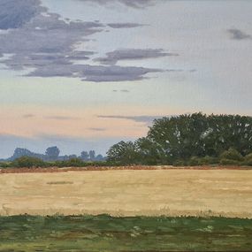 Gemälde, Landscape at Sunset, Bojan Stricevic