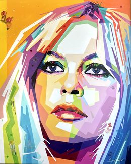 Peinture, Sacrée gamine (Brigitte bardot), Scimoc