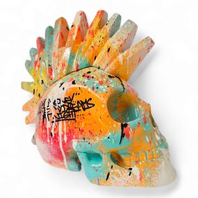 Sculpture, Punky Skull Onesiker, Sther
