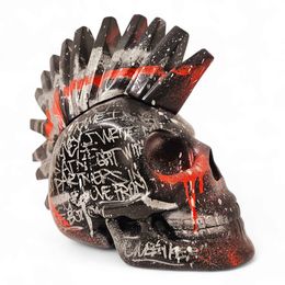 Sculpture, Punky Skull Onesiker Black Storm, Sther