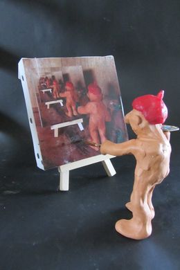 Sculpture, P'tikon peintre en abyme, Eric Doué
